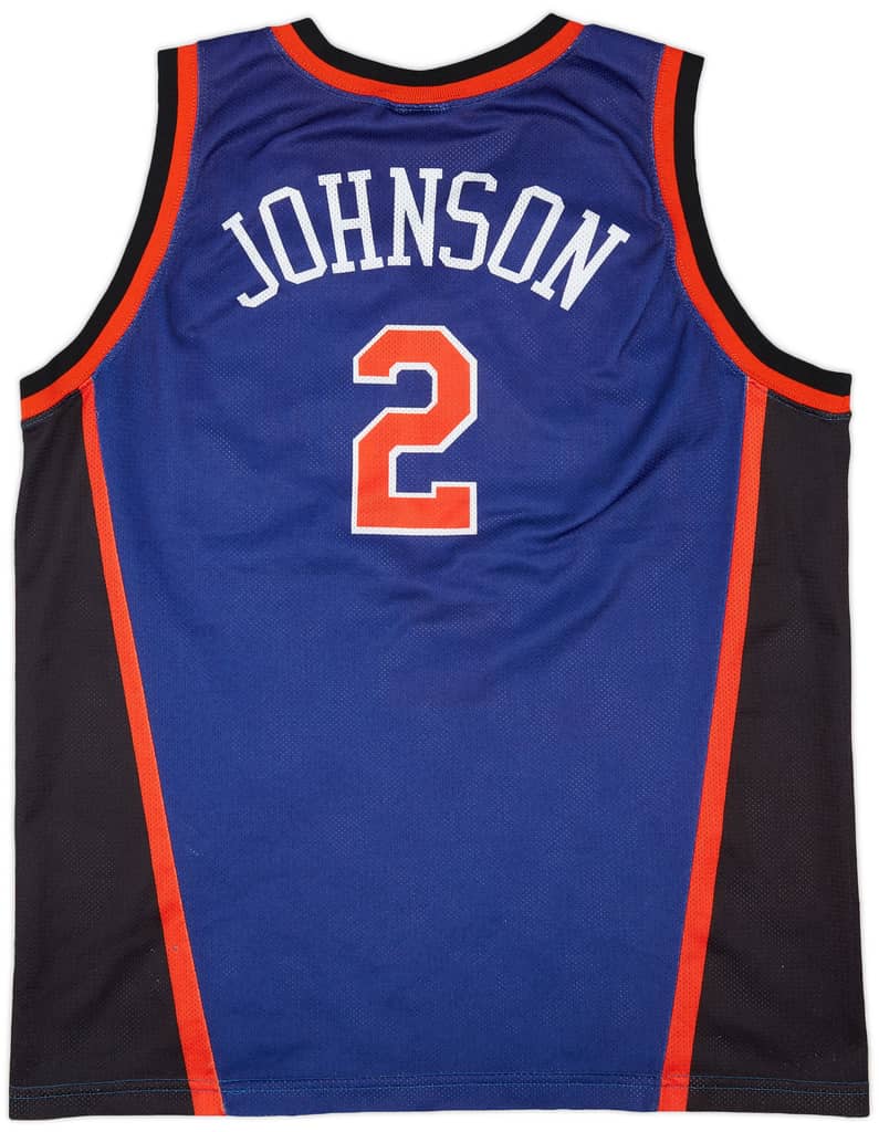 1997-01 New York Knicks Johnson #2 Champion Jersey (Away) L