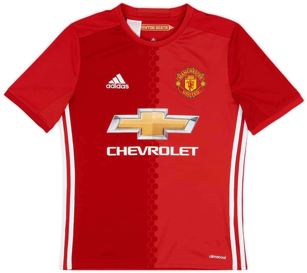 2016-17 Manchester United Home Shirt - 9/10 - (L.Boys)