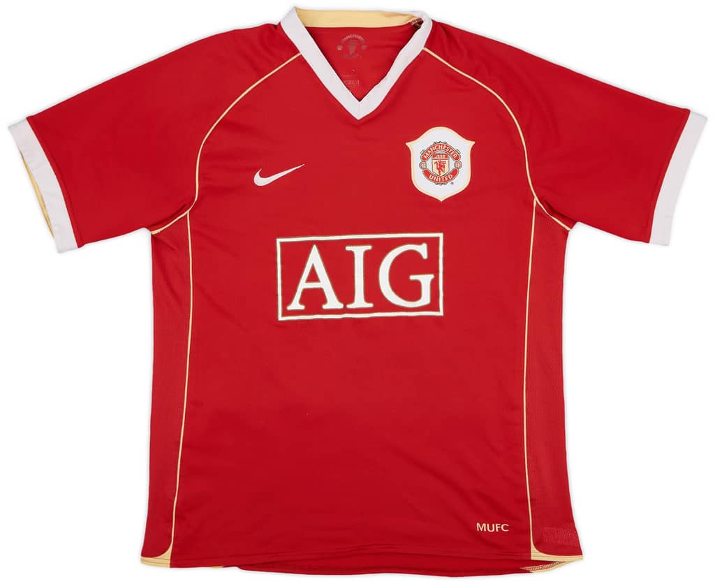 2006-07 Manchester United Home Shirt Solskjaer #20 - 5/10 - (L)