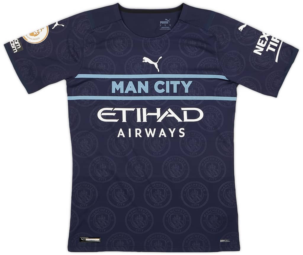 2021-22 Manchester City Match Issue Third Shirt Aké #6