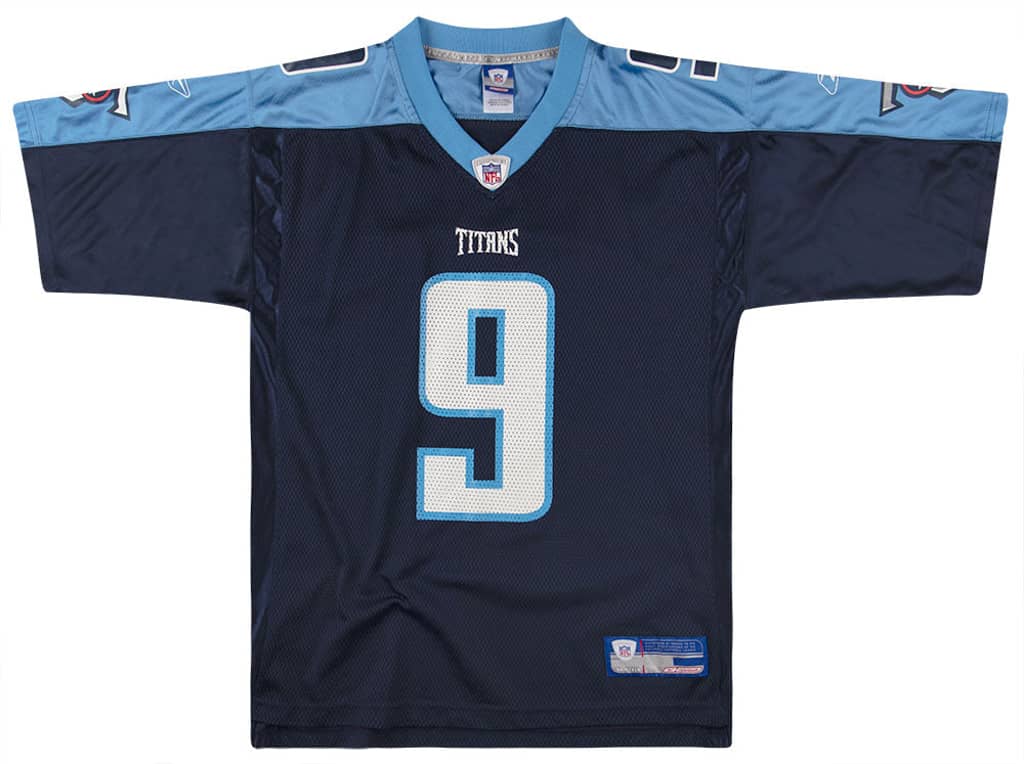 2002-04 Tennessee Titans McNair #9 Reebok On Field Jersey (Home) M