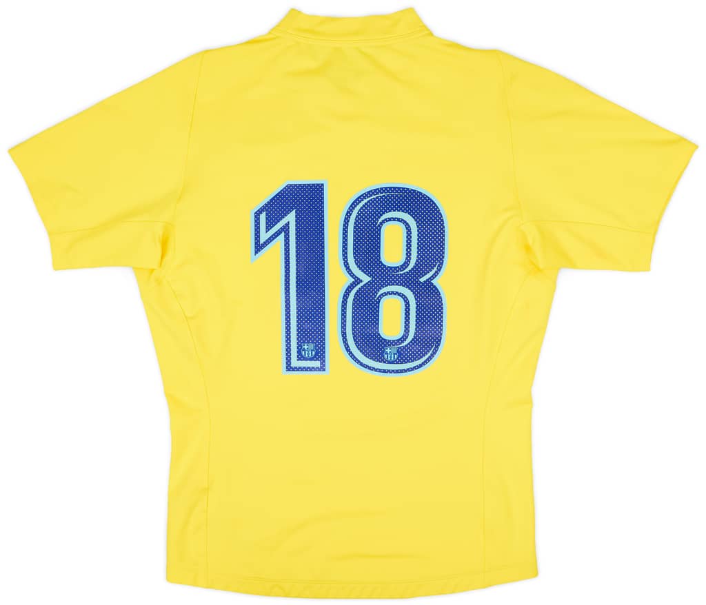 2017-18 Barcelona Rugby Player Issue Away Shirt #18 - 5/10 - (XL)