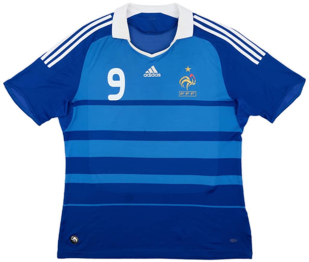 2008-09 France Home Shirt Benzema #9 - 5/10 - (XL)