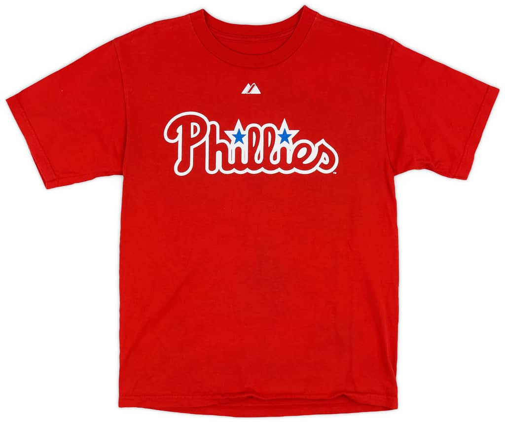 2008 Philadelphia Phillies Lidge #54 Majestic Tee - 6/10 - (L.Boys)