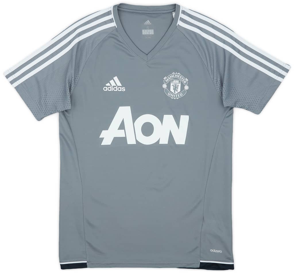2017-18 Manchester United adizero Training Shirt - 9/10 - (S)