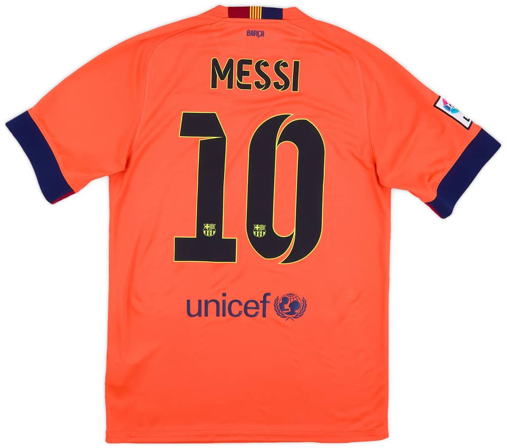 2014-15 Barcelona Away Shirt Messi #10 - 10/10 - (S)
