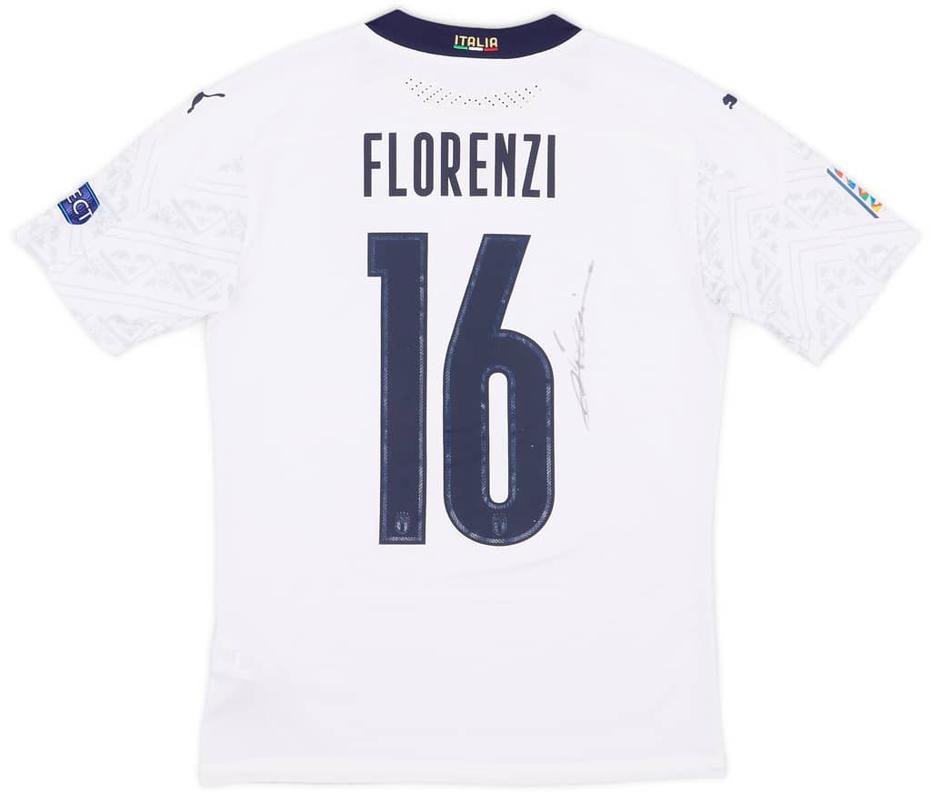 2020 Italy Match Issue Signed Nations League Away Florenzi #16