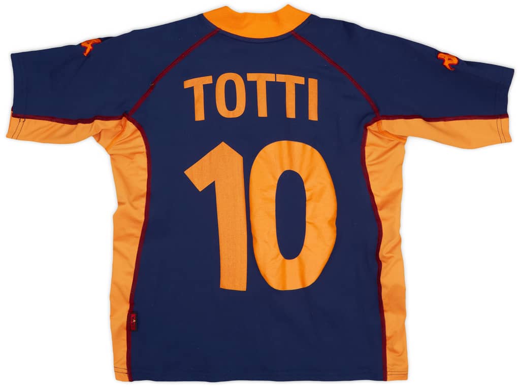 2001-02 Roma Third Shirt Totti #10 - 6/10 - (M.Boys)