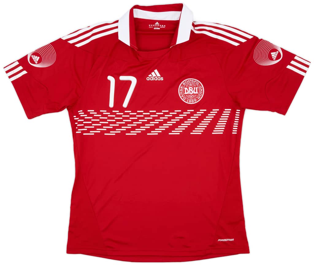 2010-11 Denmark Player Issue Home Shirt #17 - 10/10 - (XL)