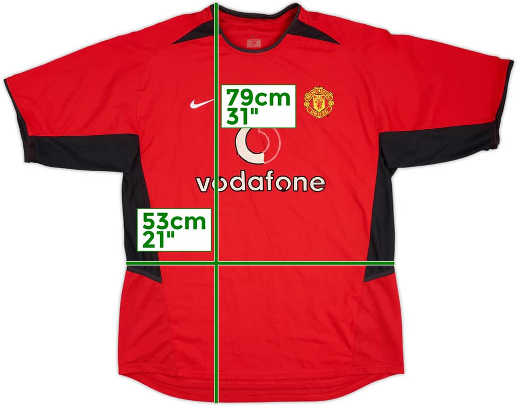 2002-04 Manchester United Home Shirt - 4/10 - (L)