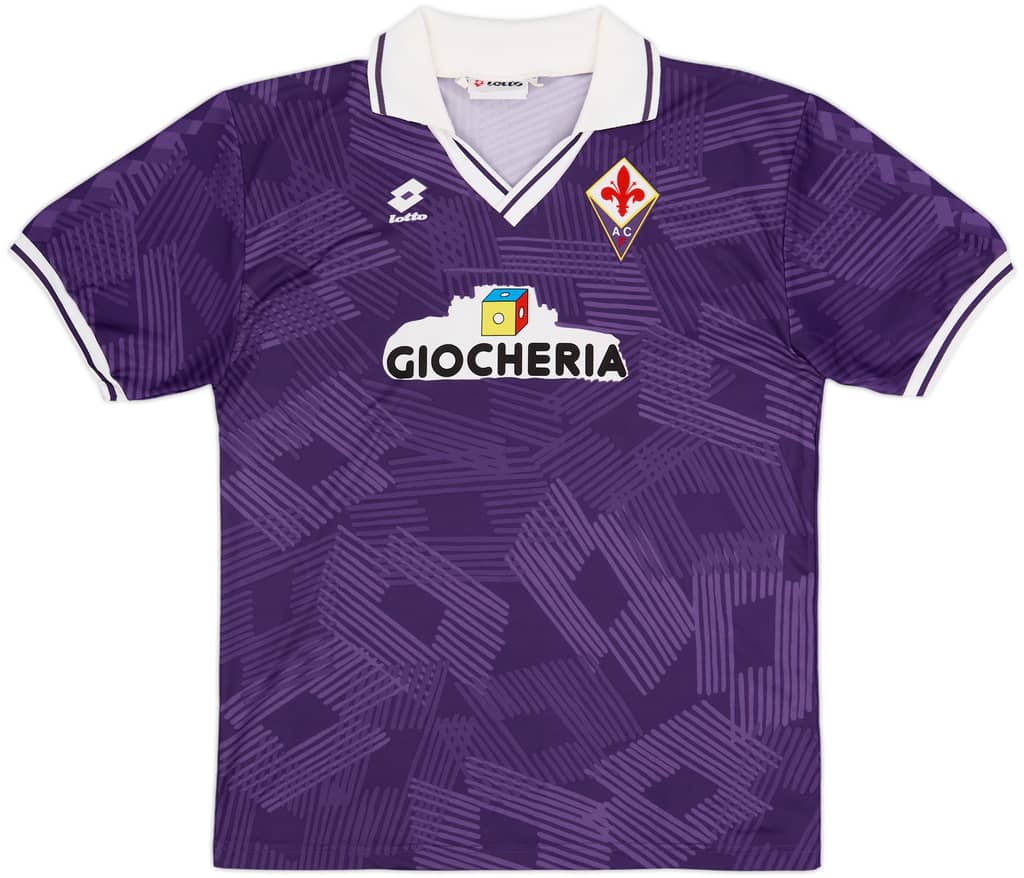 1991-92 Fiorentina Local Camiseta - 8/10 - (XL)