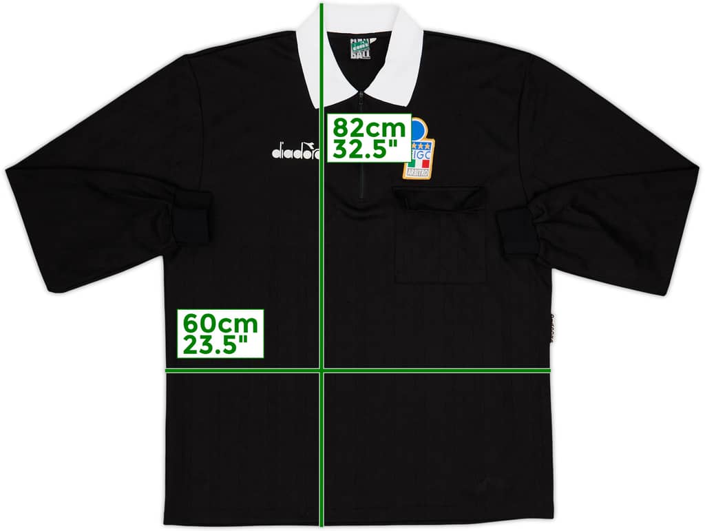 1994-95 Italy Diadora Referee L/S Shirt - 9/10 - (XXL)