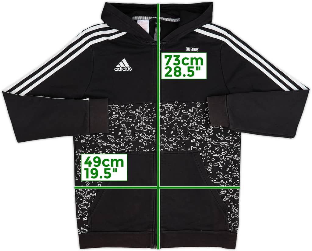 2018-19 Juventus adidas Hooded Track Jacket - 8/10 - (XL.Boys)