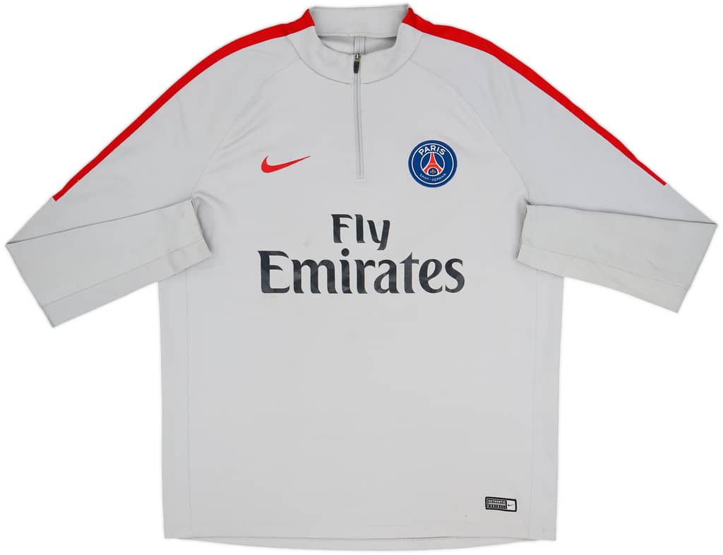 2017-18 Paris Saint-Germain Nike 1/4 Zip Drill Top - 5/10 - (XL)