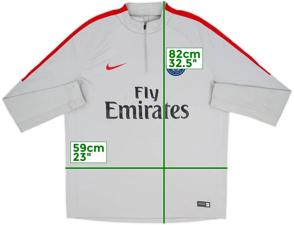 2017-18 Paris Saint-Germain Nike 1/4 Zip Drill Top - 5/10 - (XL)