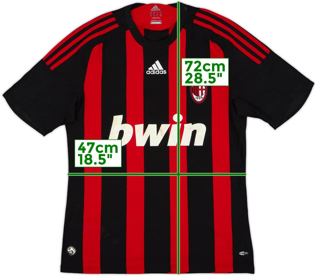 2008-09 AC Milan Home Shirt - 5/10 - (M)