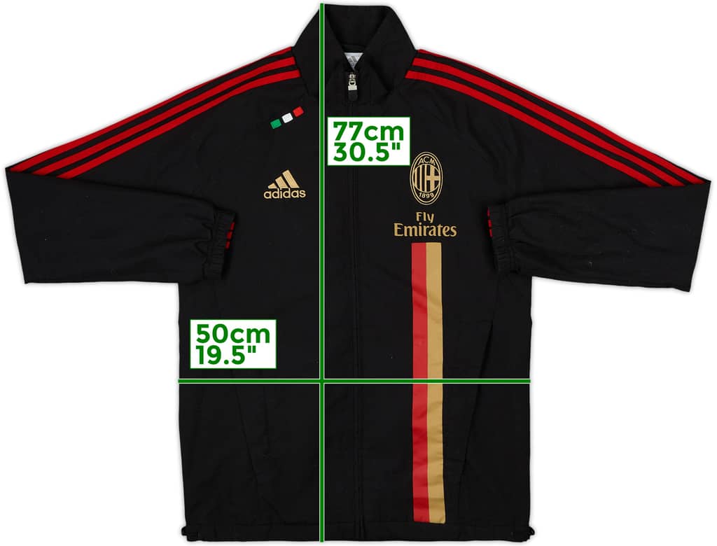 2011-12 AC Milan adidas Track Jacket - 8/10 - (XL.Boys)