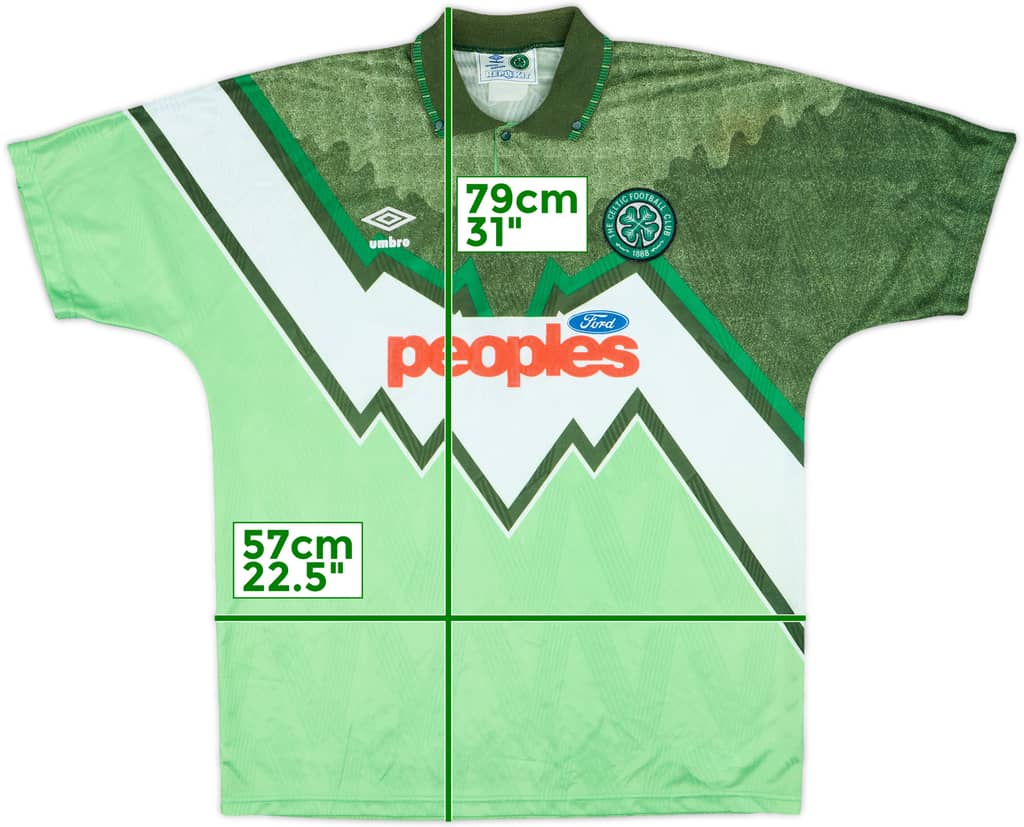 1991-92 Celtic Away Shirt - 8/10 - (L)