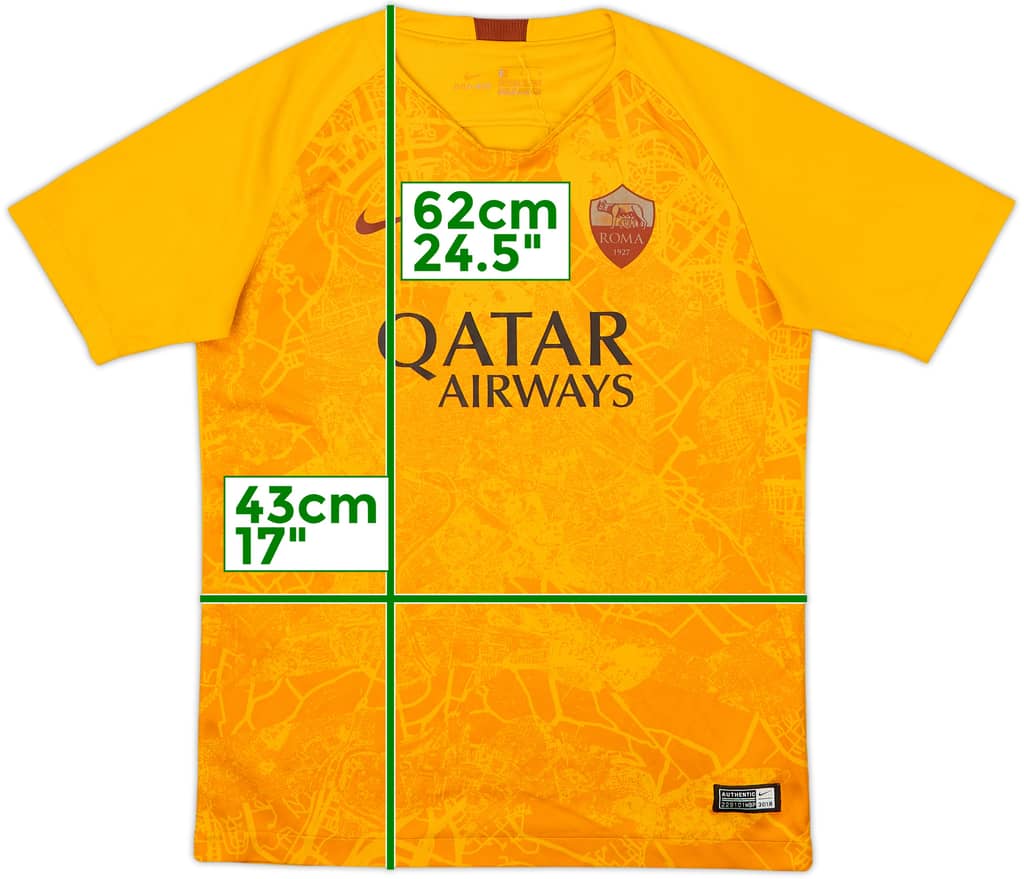 2018-19 Roma Third Shirt - 6/10 - (L.Boys)