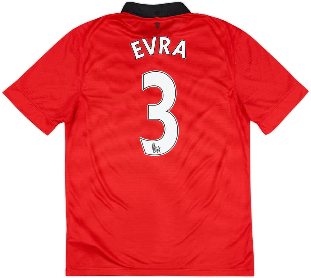 2013-14 Manchester United Home Shirt Evra #3 - 8/10 - (S)