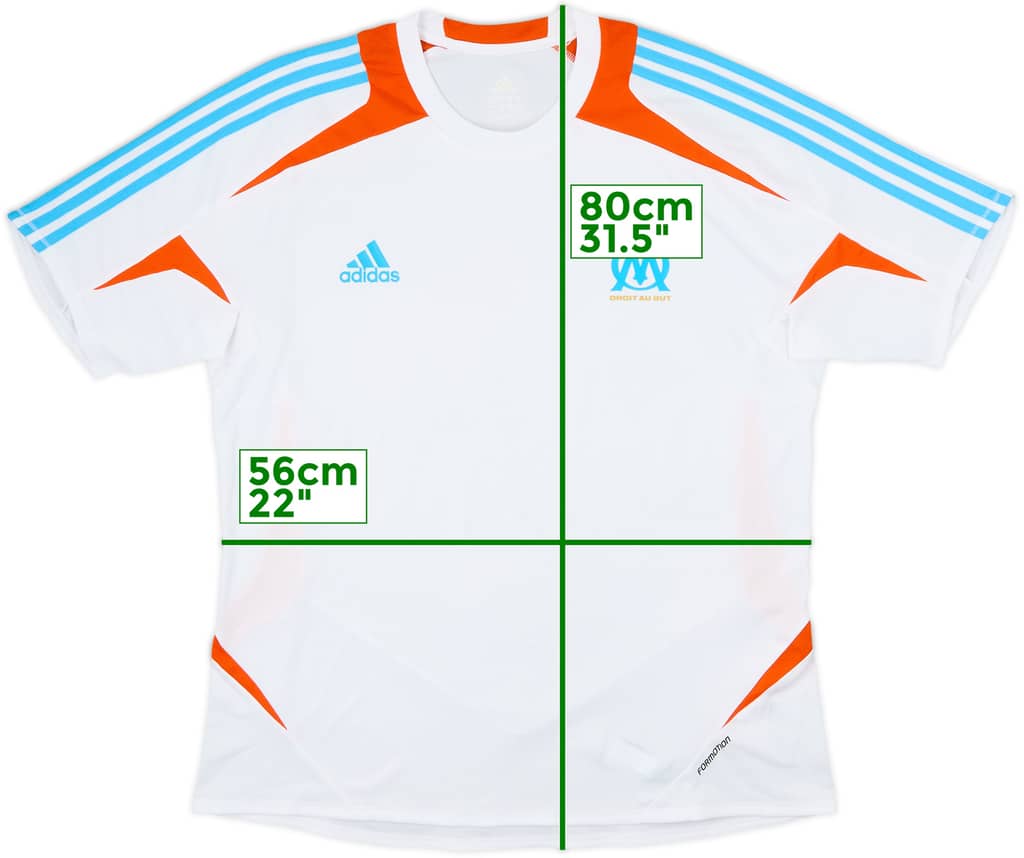 2012-13 Marseille adidas Formotion Training Shirt - 8/10 - (XXL)
