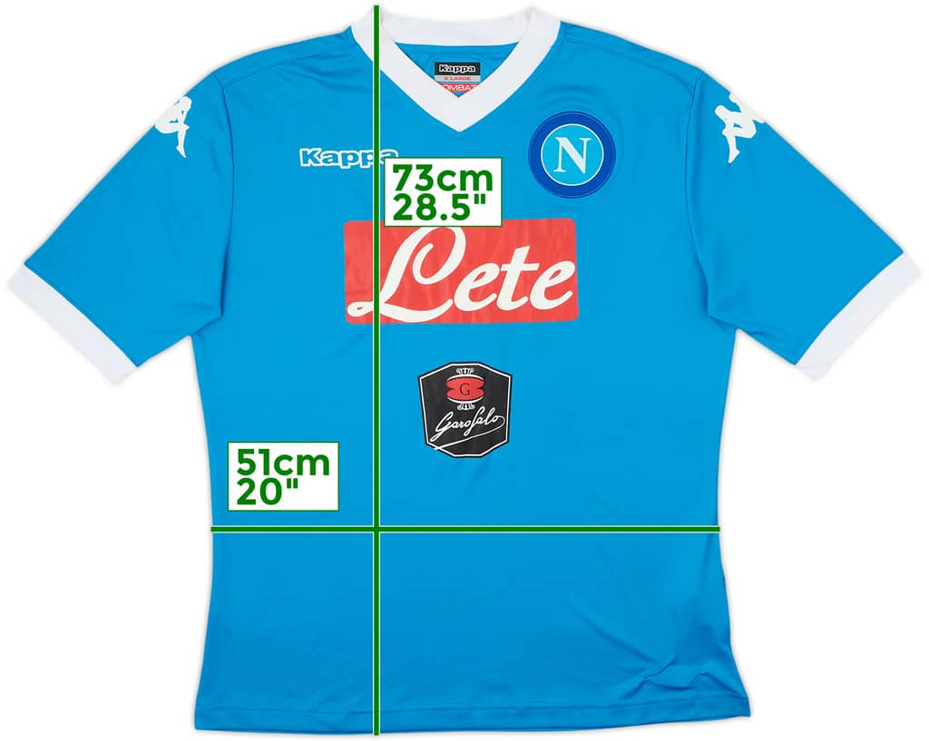 Camiseta de local del Napoli 2015-16 - 8/10 - (XL)