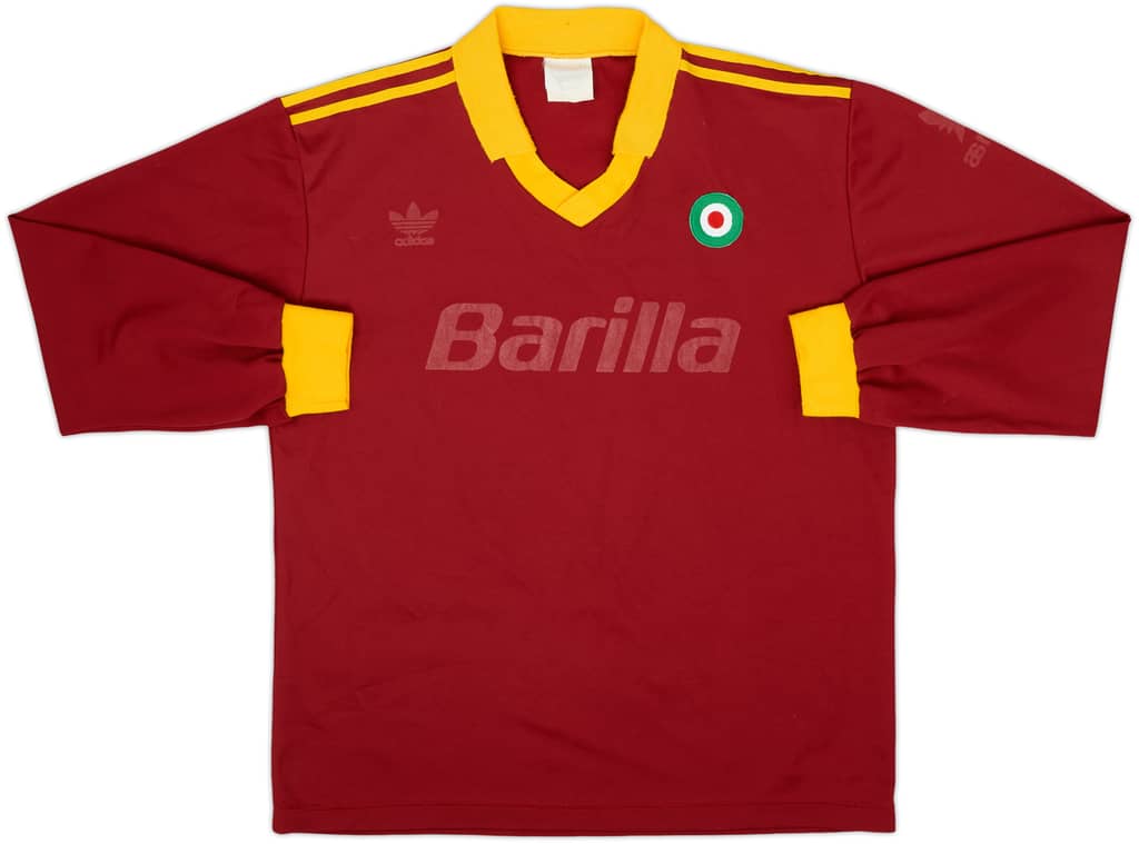 1991-92 Roma Home L/S Shirt - 4/10 - (L)