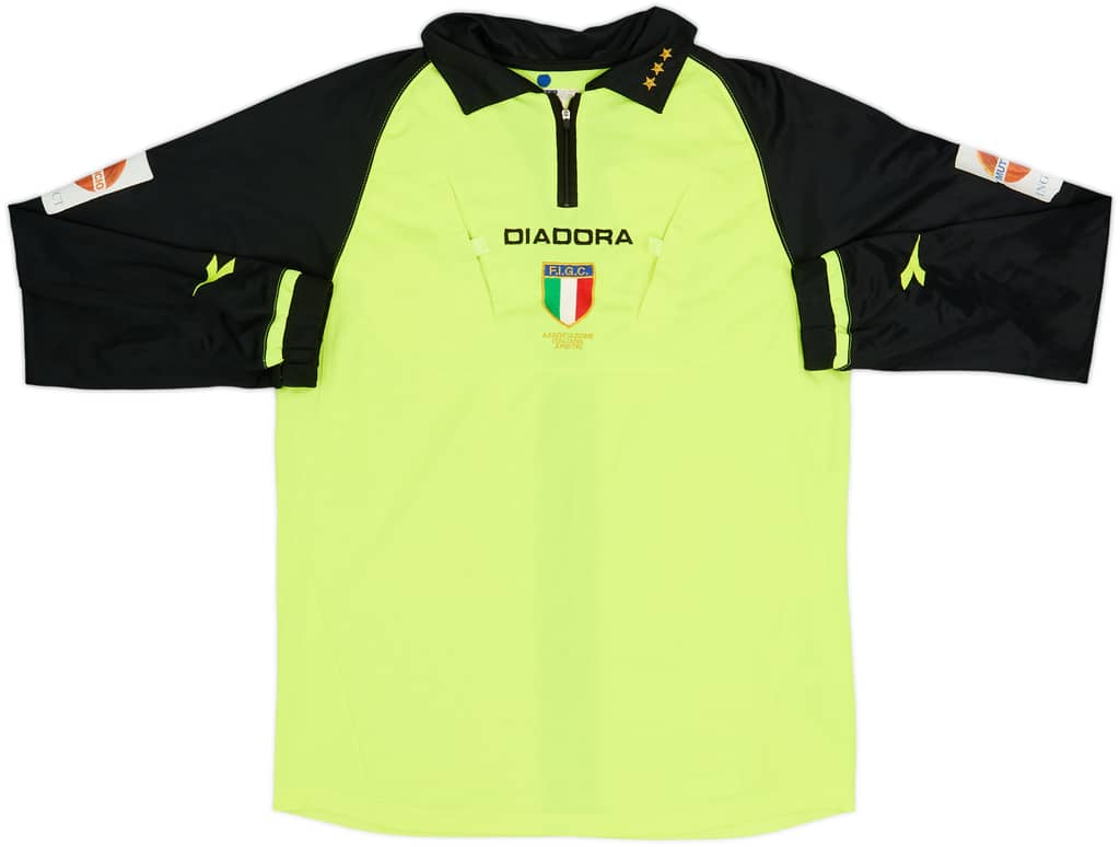 Camiseta Diadora de árbitro L/S de Italia 2004-05 - 7/10 - (M)