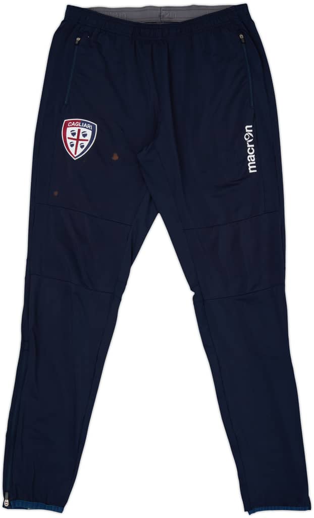 2008-09 Cagliari Macron Track Pants/Bottom - 5/10 - (L)