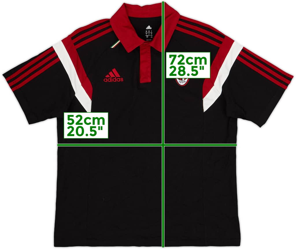 2014-15 AC Milan adidas Polo Shirt - 8/10 - (L)