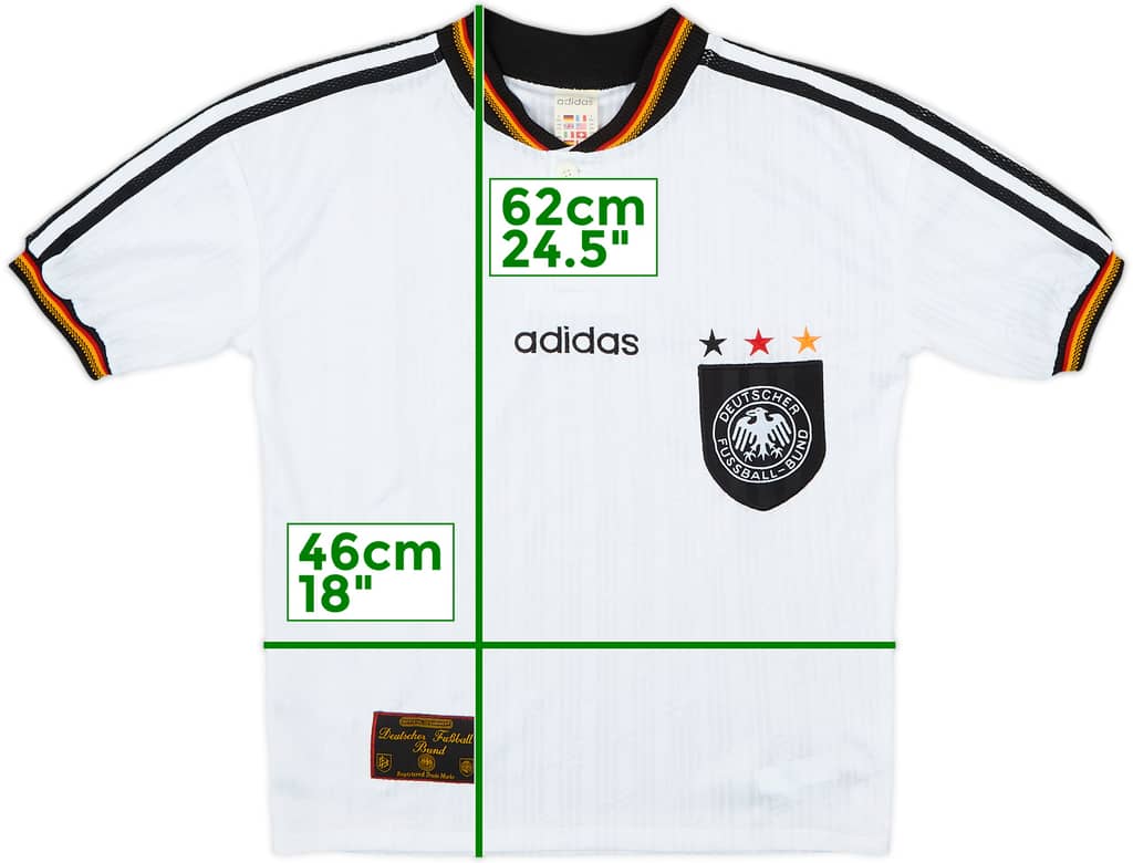 Camiseta de local de Germany 1996-98 - 8/10 - (Juvenil XL)