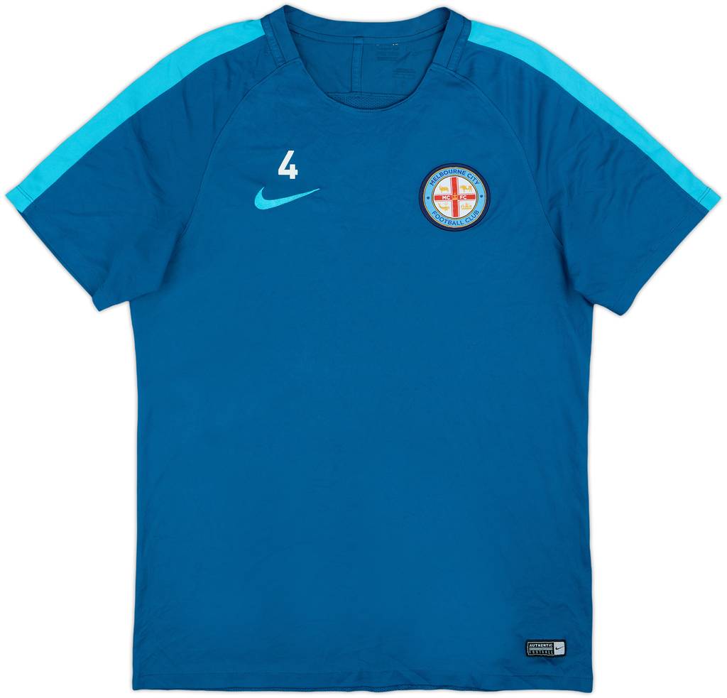 2017-18 Melbourne City Nike Player Issue Training Shirt #4 - 7/10 - (L)