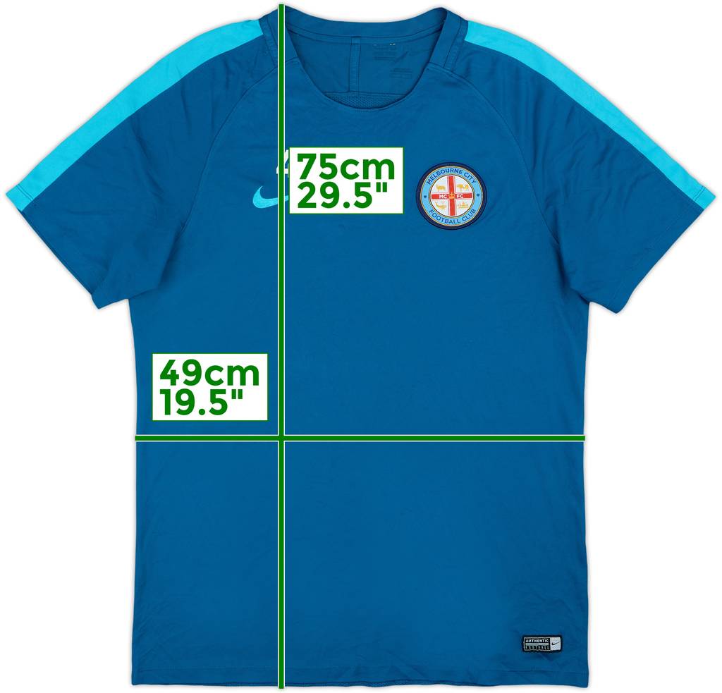 2017-18 Melbourne City Nike Player Issue Training Shirt #4 - 7/10 - (L)