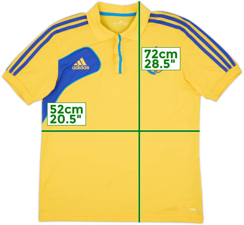 Polo adidas de Ucrania 2010-11 - 8/10 - (M/L)