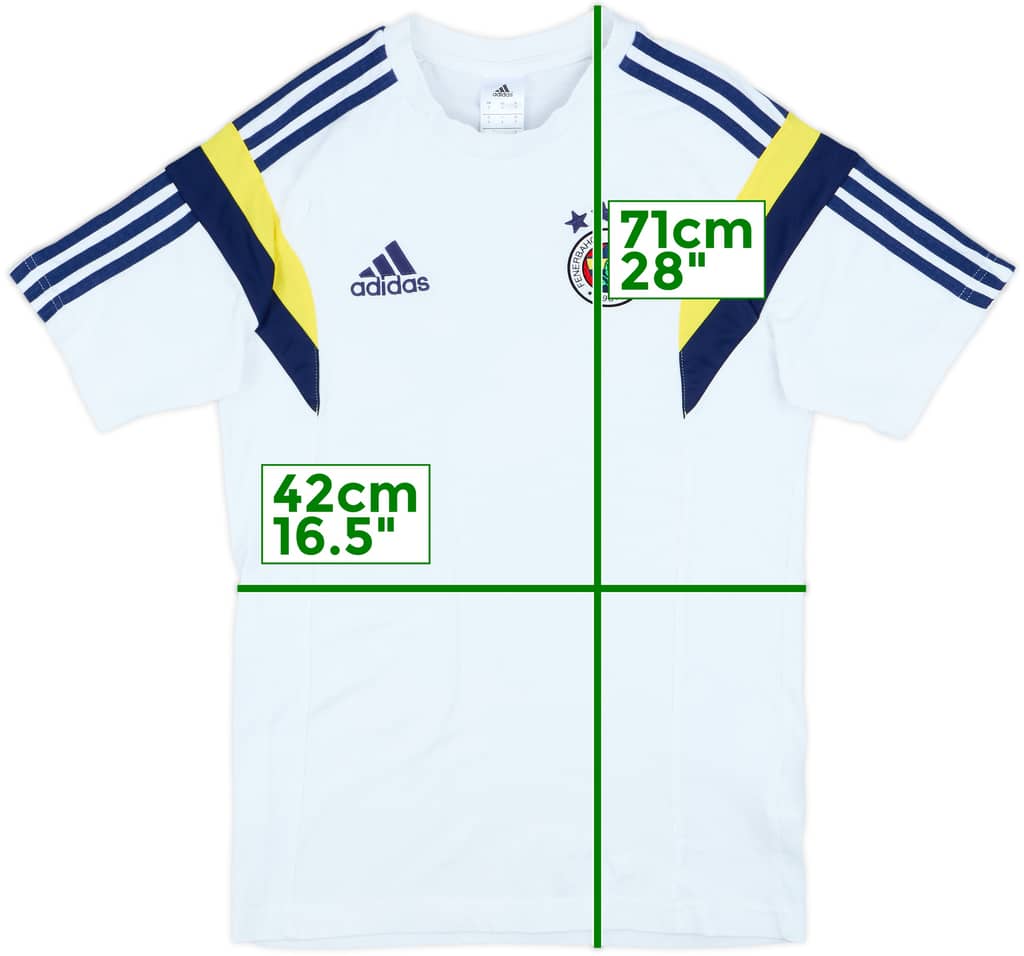 2014-15 Fenerbahce adidas Cotton Tee - 9/10 - (S)