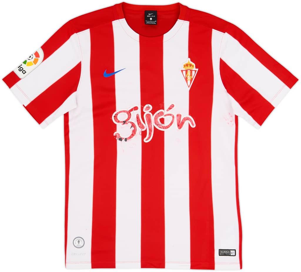 2016-17 Sporting Gijon Home Shirt - 4/10 - (S)