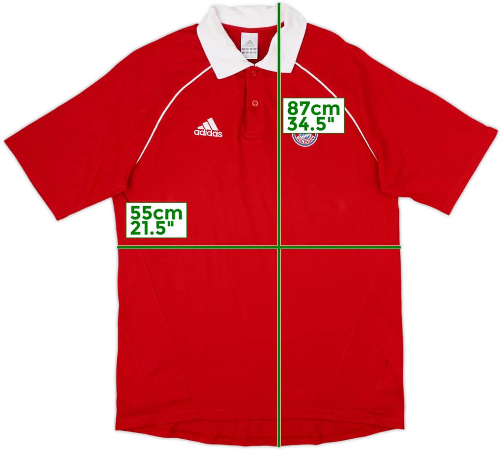 2005-06 Bayern Munich adidas Polo Shirt - 8/10 - (L)