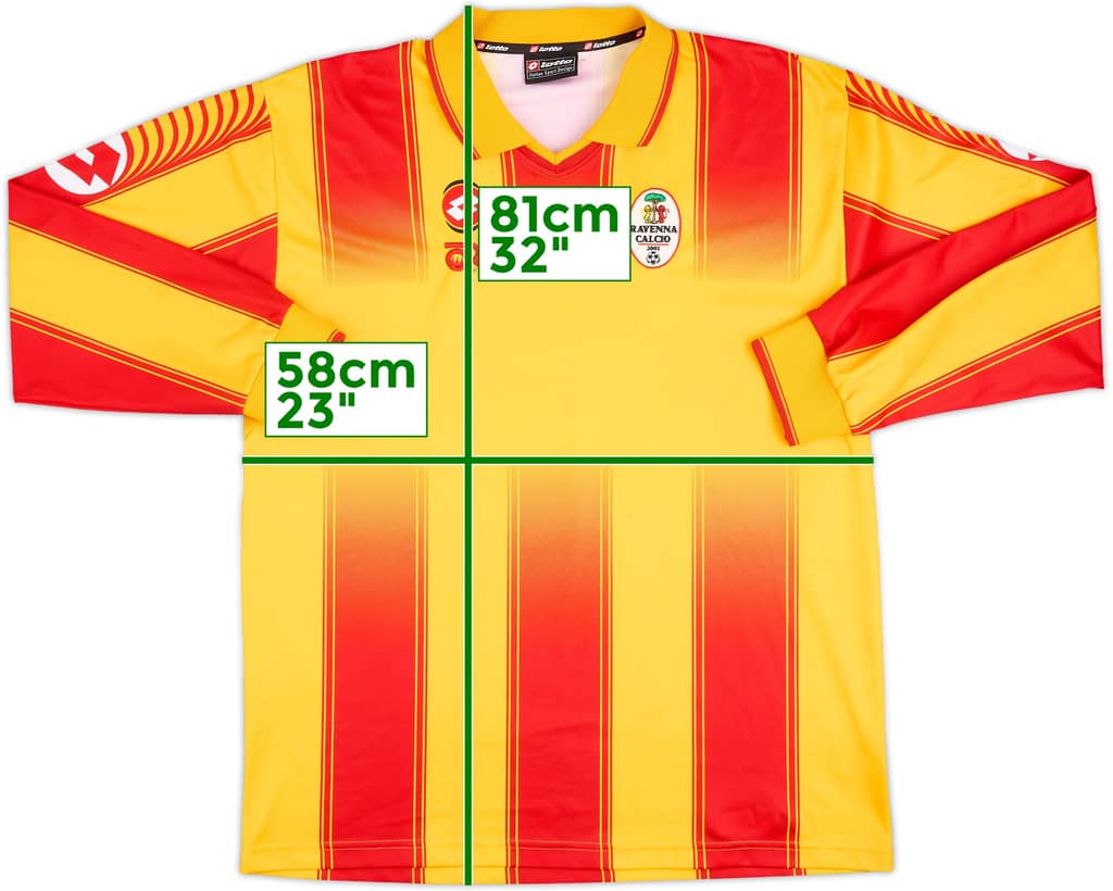 2002-03 Ravenna Away L/S Shirt - 8/10 - (XL)