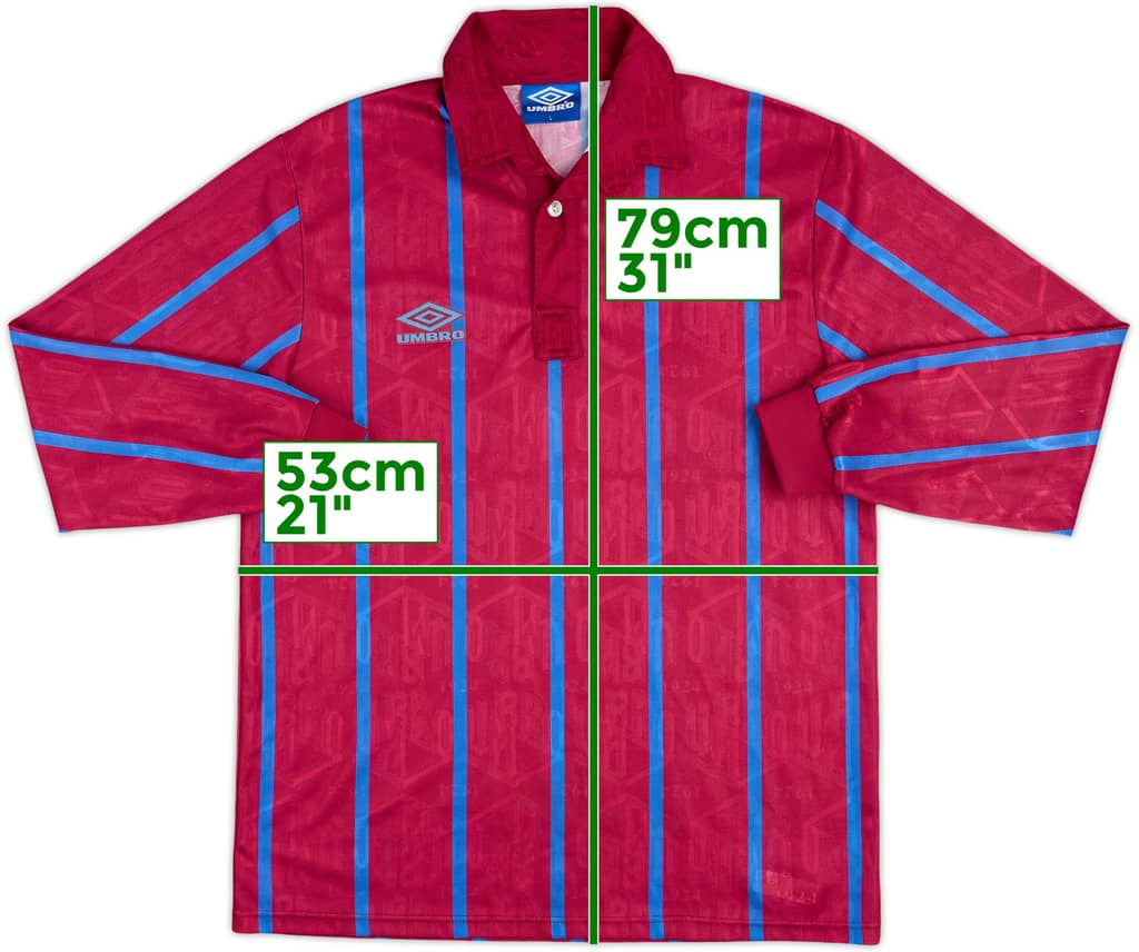 1990s Umbro Template L/S Shirt - 9/10 - (L)