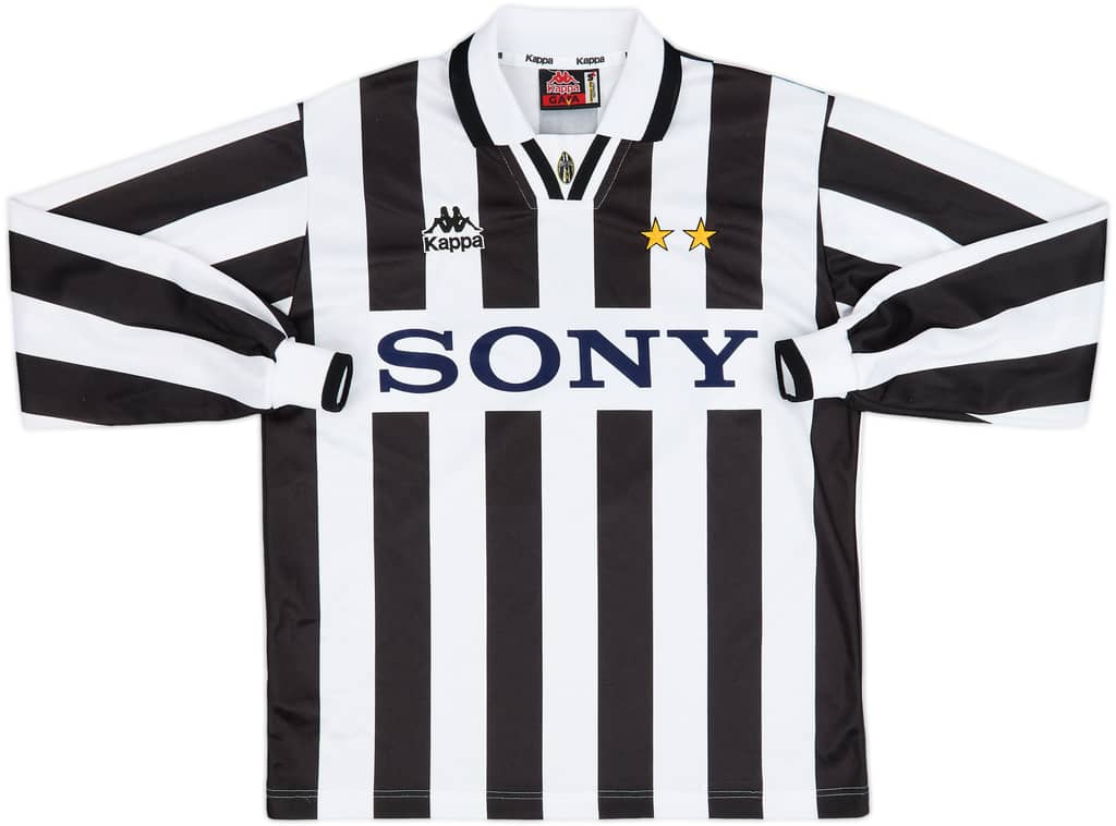 1995-97 Juventus Home L/S Shirt - 9/10 - (S)