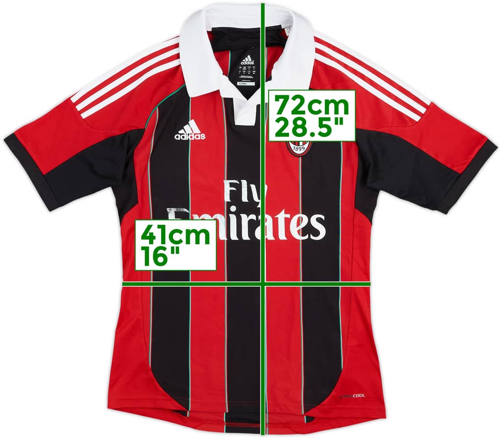 2012-13 AC Milan Home Shirt - 5/10 - (S)