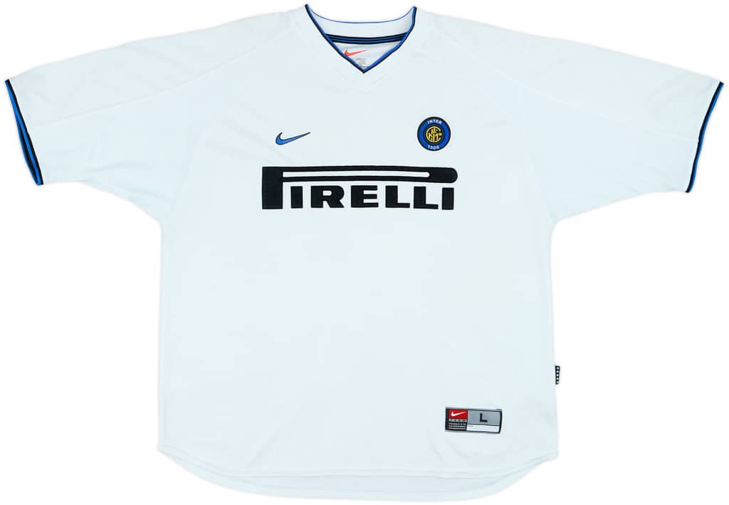 1999-00 Inter de Milán Camiseta Visitante Ronaldo #9 - 8/10 - (L)
