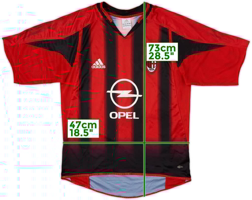 2004-05 AC Milan Home Shirt - 4/10 - (S)