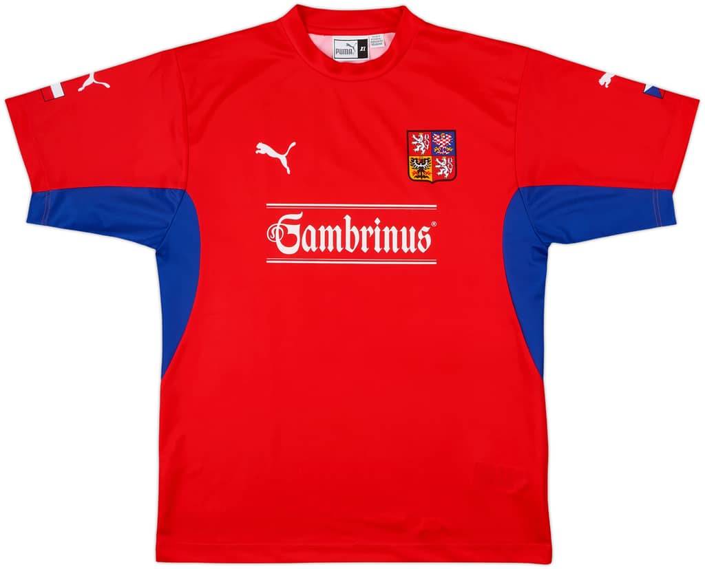 2002-04 Czech Republic Basic Home Shirt - 9/10 - (XL)