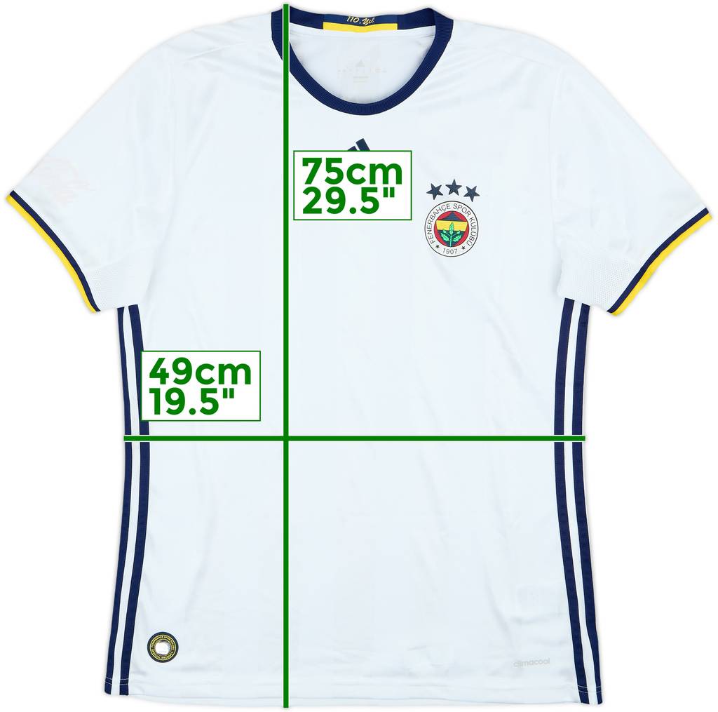 2016-17 Fenerbahce Camiseta Visitante - 5/10 - (L)