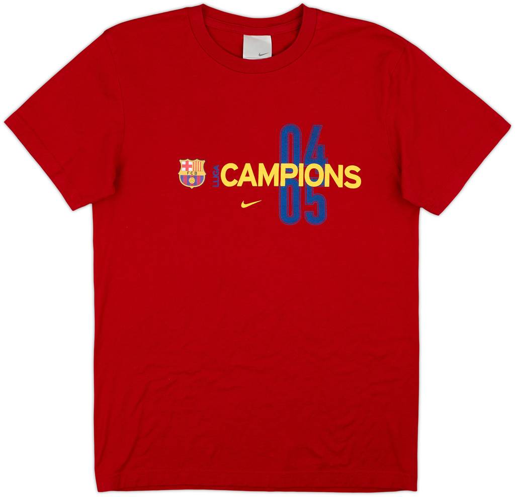 2004-05 Barcelona Nike Cotton Tee - 8/10 - (M)