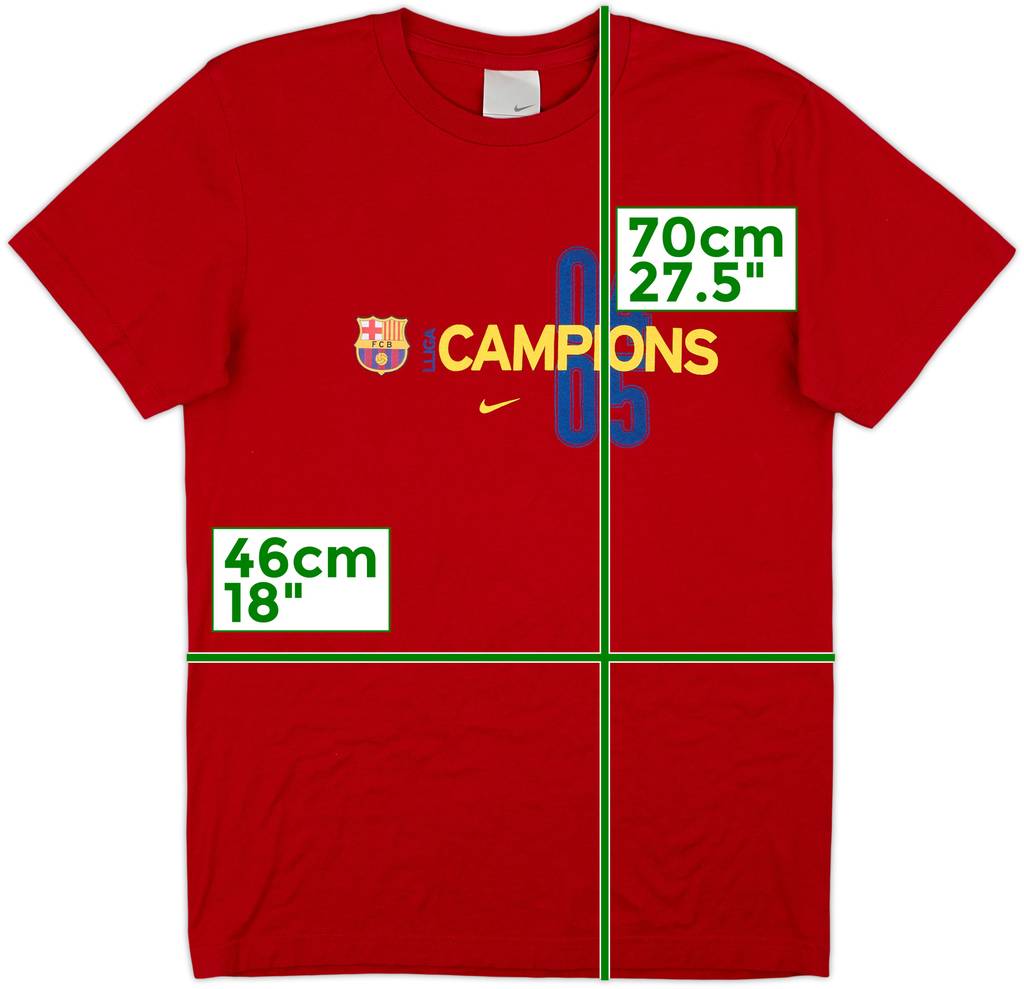 2004-05 Barcelona Nike Cotton Tee - 8/10 - (M)