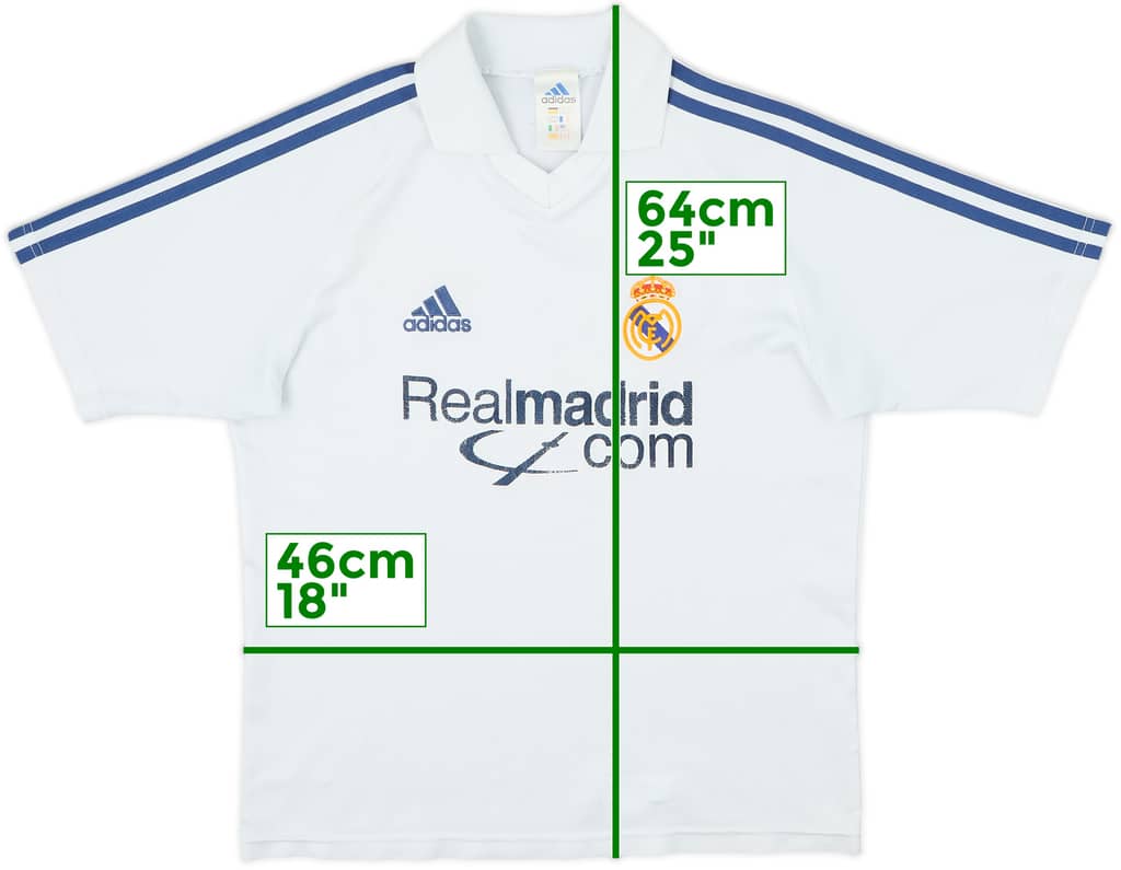 Camiseta de local del Real Madrid 2001 - 6/10 - (Y)