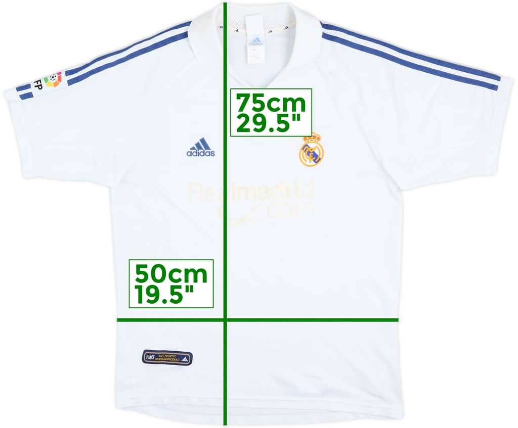 2001 Real Madrid Home Shirt - 4/10 - (M)