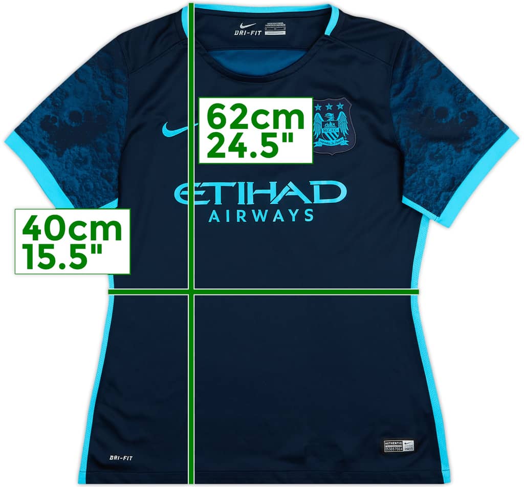 2015-16 Manchester City Away Shirt - 10/10 - (Women's M)
